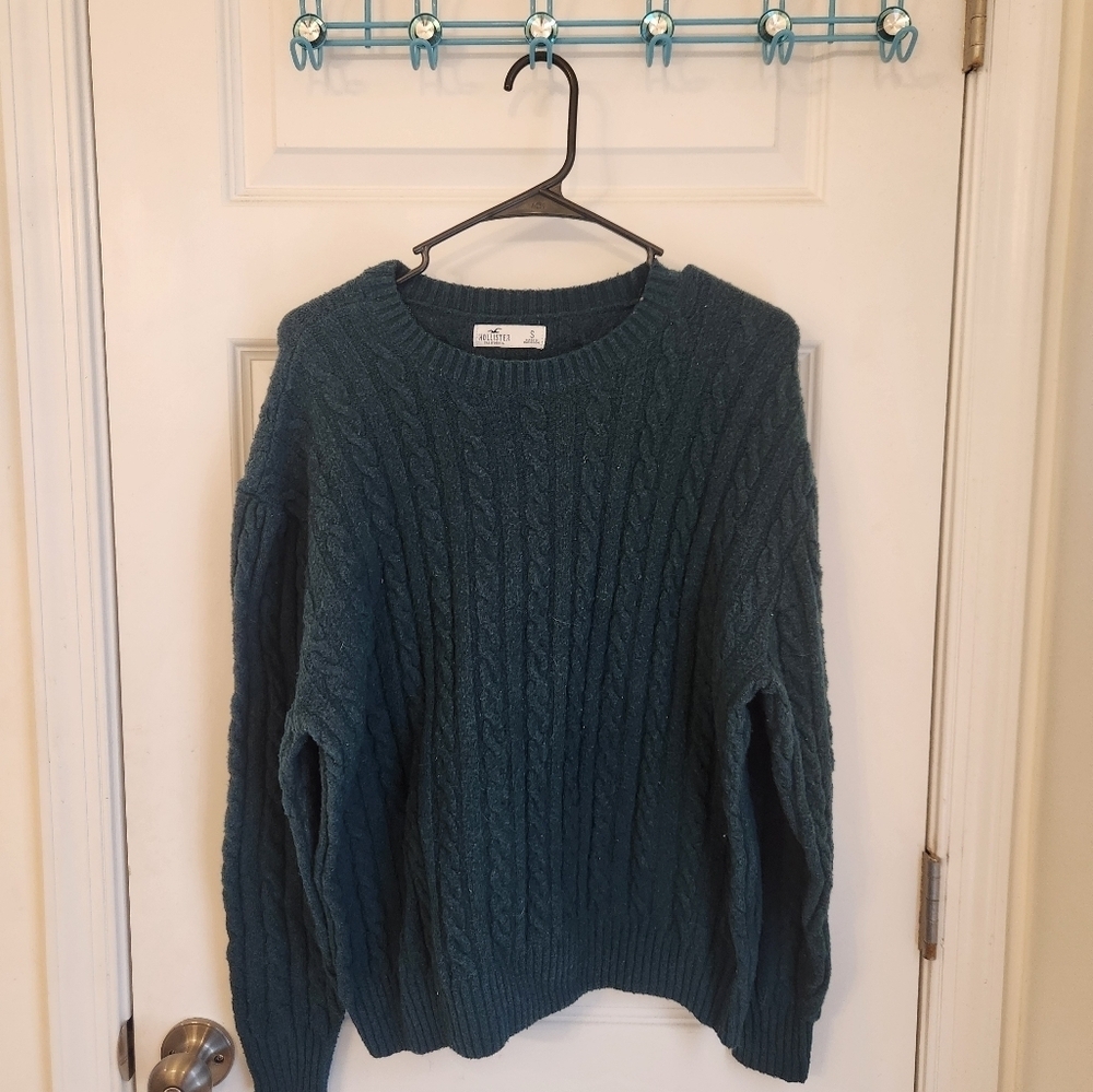 Hollister Forest Green Pullover Sweater Size Small Womens #S481